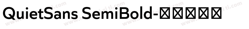 QuietSans SemiBold字体转换